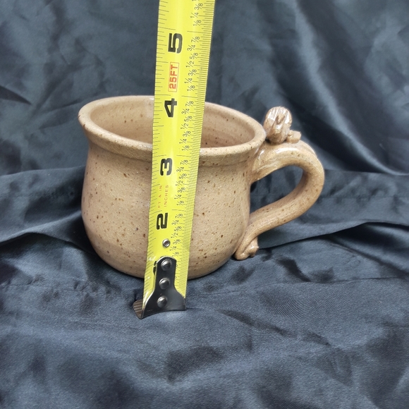 Clay Mug Glazed Pottery Studio Birds Sand Stone - Picture 9 of 12